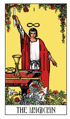 ไพ่ใบที่ 1  The Magician 