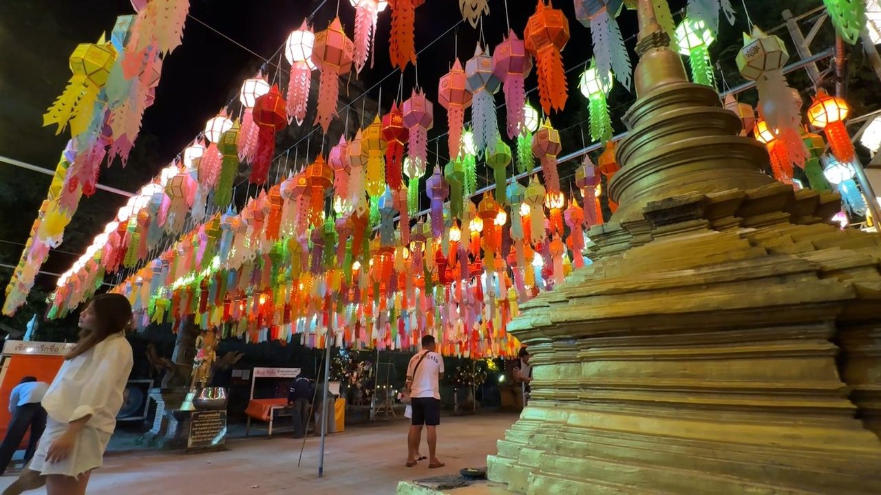 โคมยี่เป็งวัดโลกโมฬี 