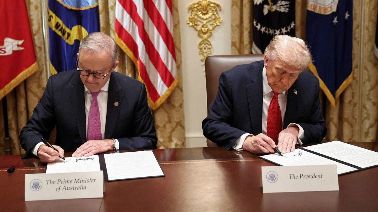 ประธานาดีทรัมป์ และแอนโทนี อัลบาเนซี นายกฯ ออสเตรเลีย