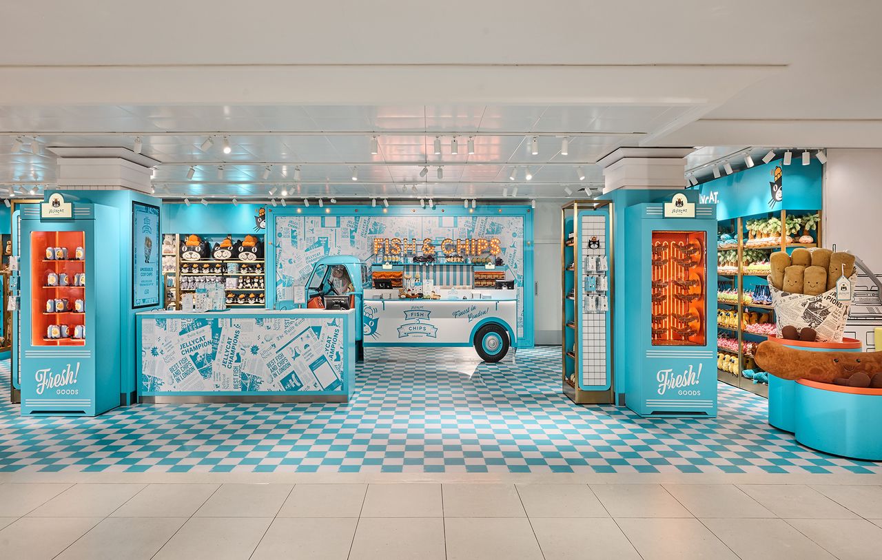 ร้าน Jellycat ธีม Fish & Chips (ภาพจากเว็บไซต์ Jellycat)
