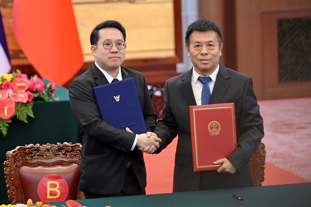 นายกรัฐมนตรีไทย-จีน ร่วมเป็นสักขีพยานในพิธีลงนามความตกลง