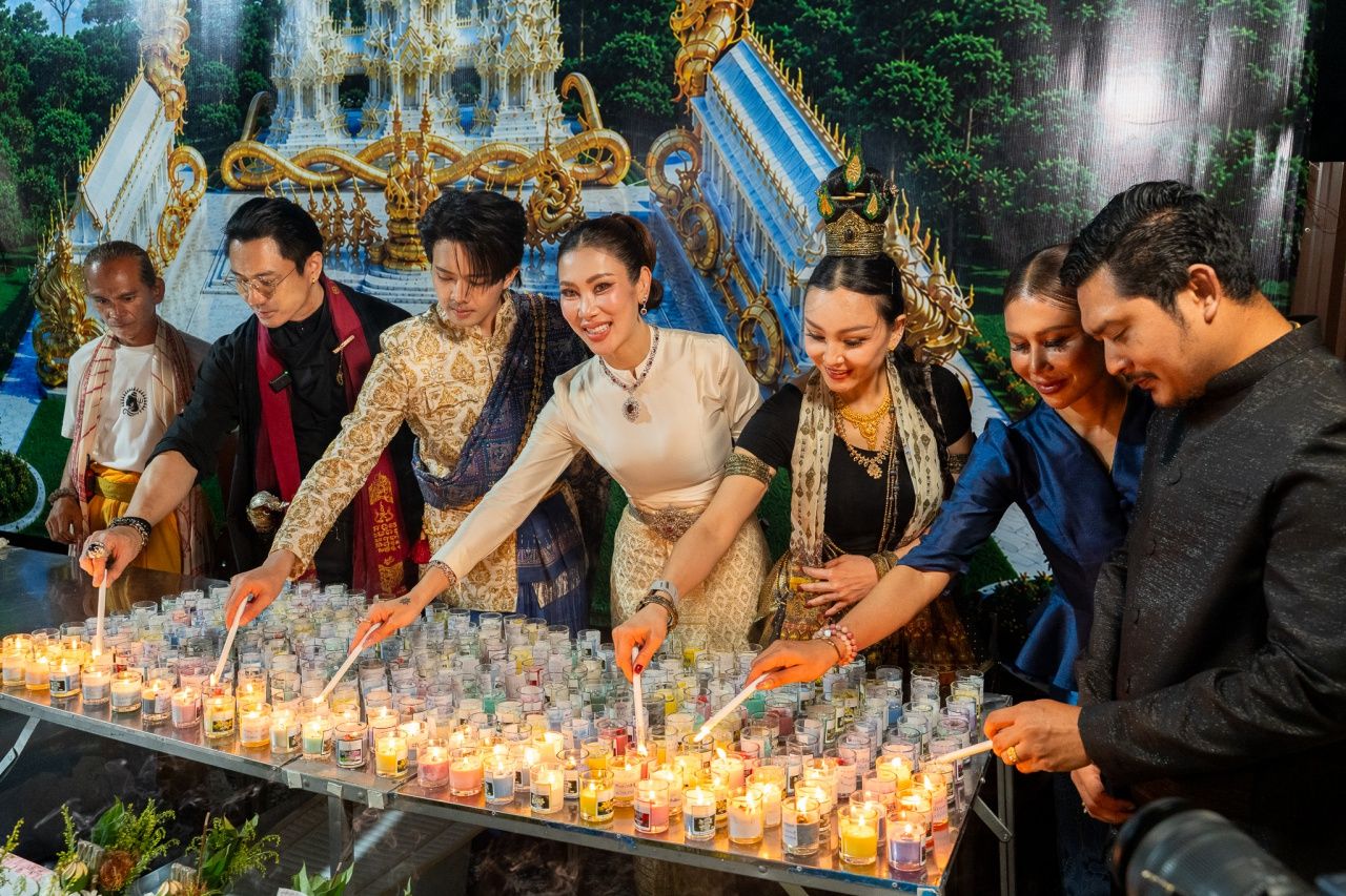 จุดเทียนสวดมนต์ ถวายบุญ เสริมความเป็นสิริมงคลให้แก่ลูกหลานสายพญานาค
