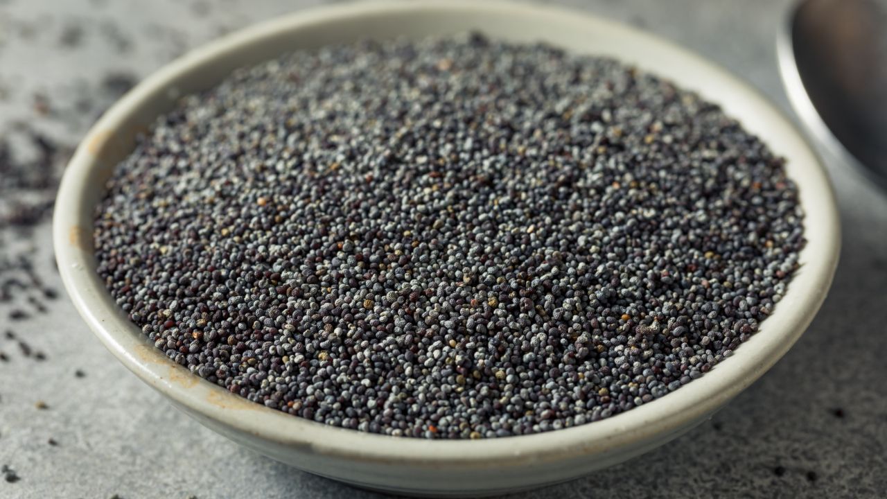 Poppy Seed เมล็ดที่ได้จากต้นฝิ่น มีลักษณะเป็นเม็ดขนาดเล็ก สีเทาอมฟ้า อาจทำให้บางคนเข้าใจผิดว่าเป็นเม็ดแมงลัก