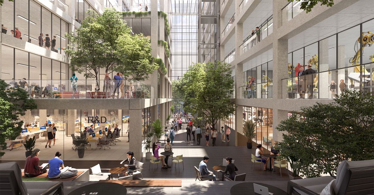 พื้นที่โซนสำนักงาน (Green Office Spaces) ขอบคุณภาพจาก Silicon Island