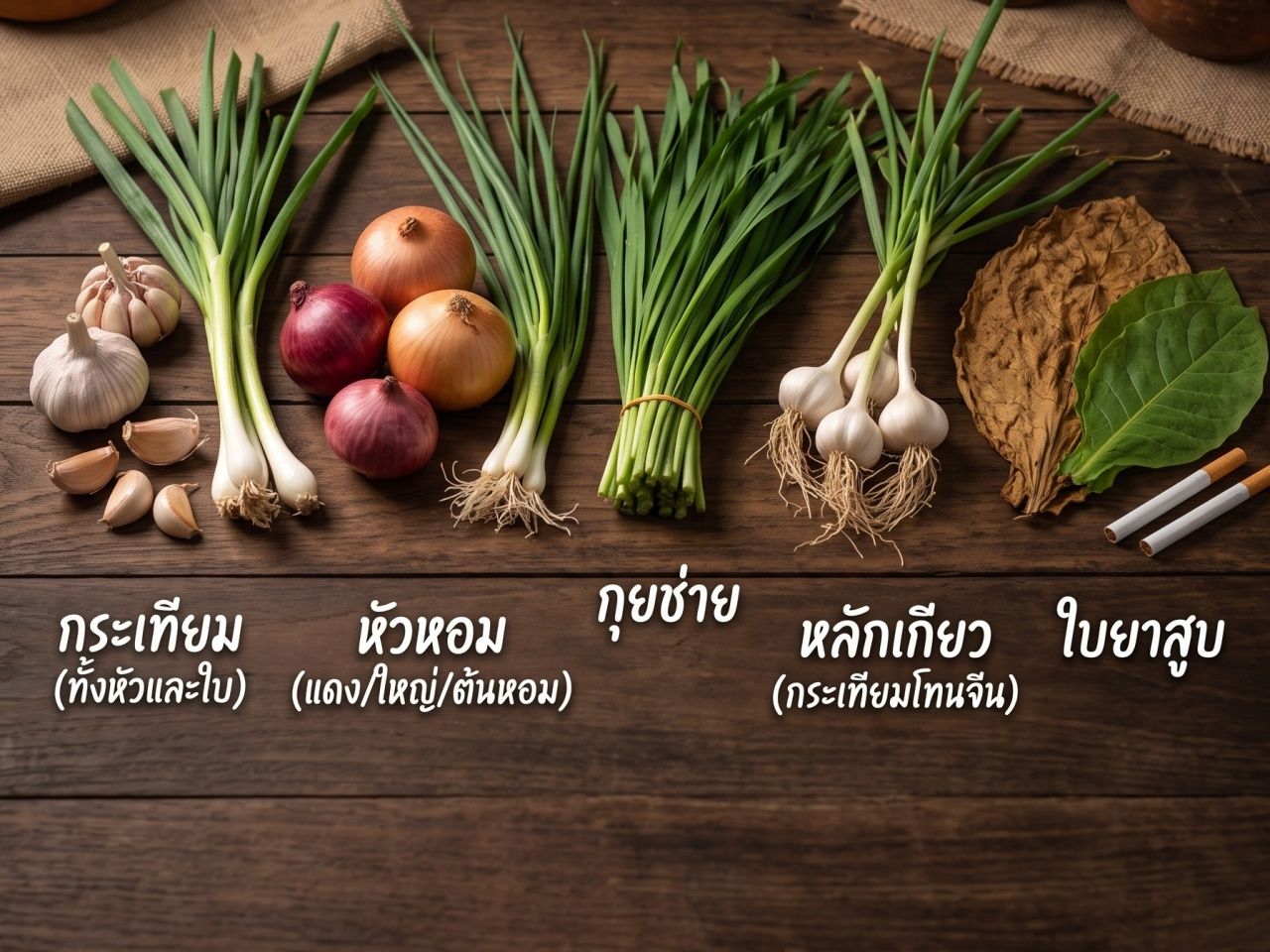 ผักฉุน 5 ชนิดที่ควรงดเว้นในช่วงเทศกาลกินเจ