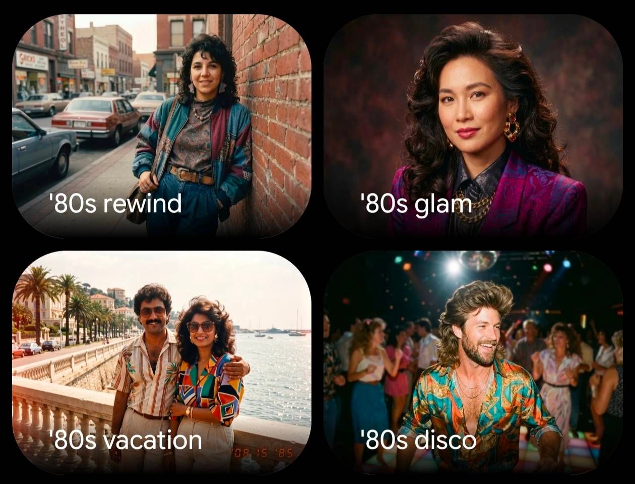 ลิสต์คำสั่งภาพยุค 80s ของ Gemini