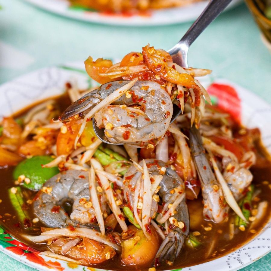 ภาพจากเพจร้านส้มตำครกทอง สาขา 1