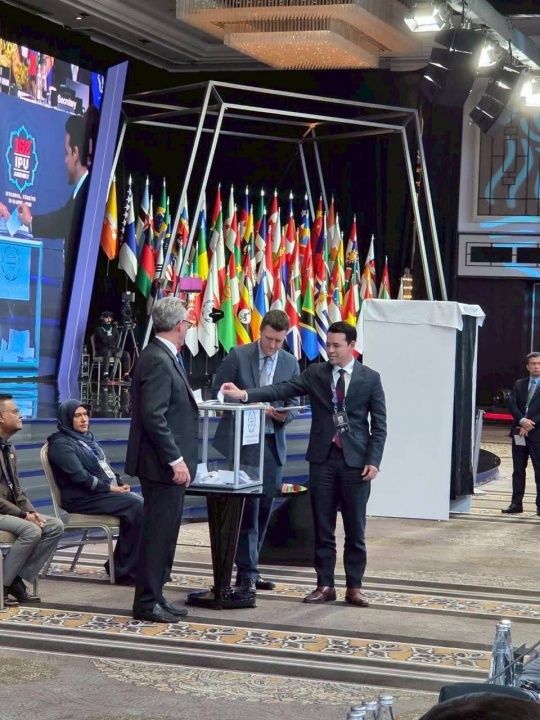 ภาพ “ไอซ์ ชลธาร” ในที่ประชุม IPU