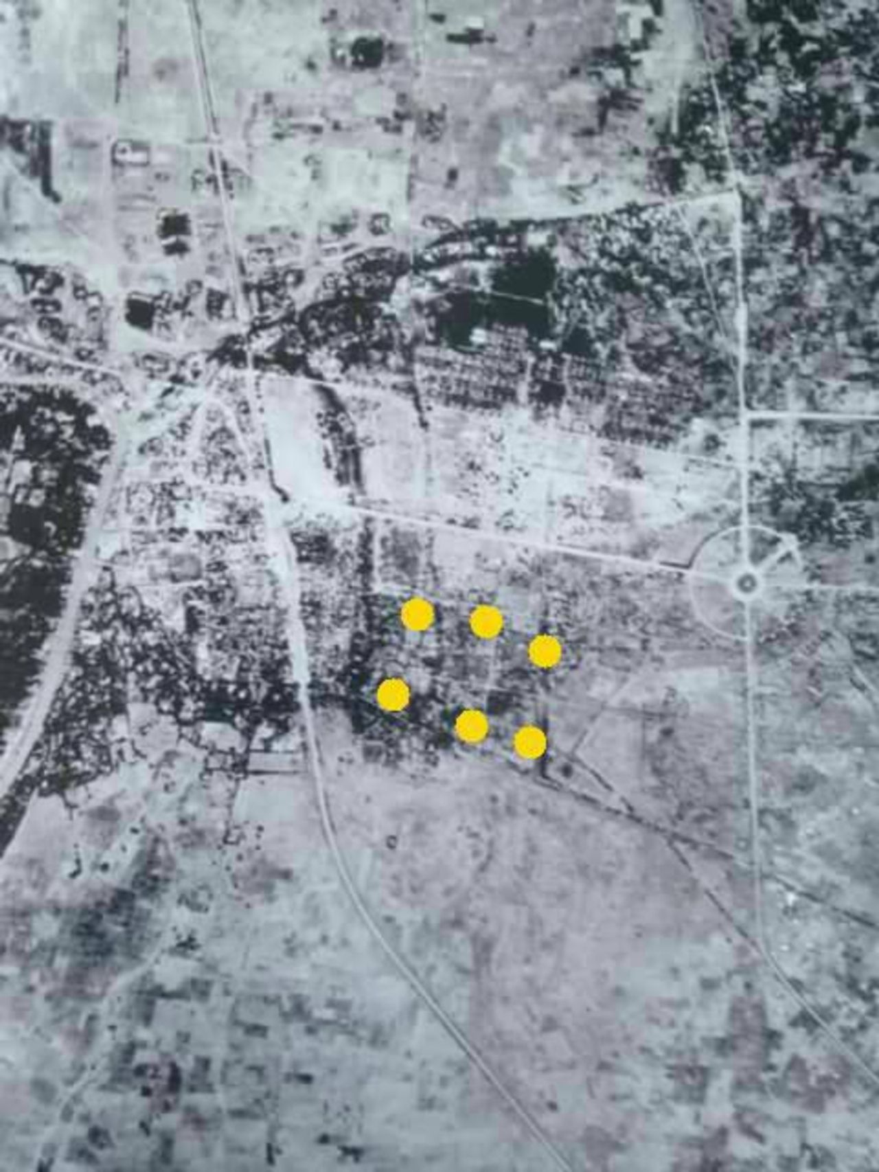 ภาพถ่ายอากาศ จากกรมแผนที่ทหาร พ.ศ.2496