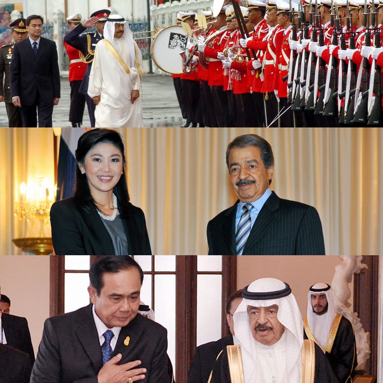 เจ้าชายคอลิฟะห์ บิน ซัลมาน อัล คอลิฟะห์ นายกรัฐมนตรีบาห์เรน  เสด็จมายังประเทศไทยอย่างเป็นทางการเกือบทุกรัฐบาล
