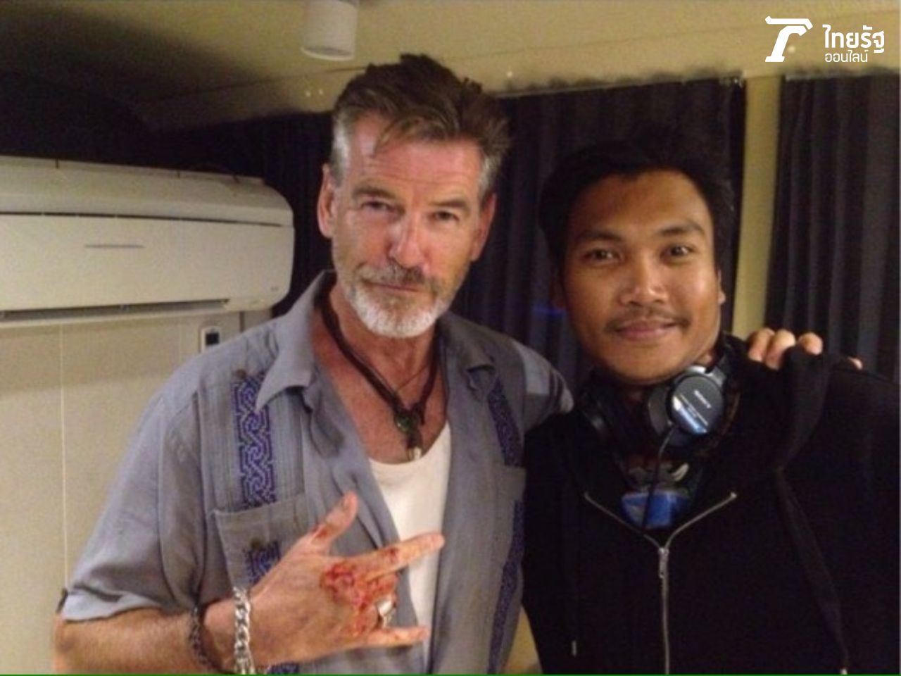 ต้น อรรณพ ใจแก้ว กับ อดีตเจมส์ บอนด์ 007 เพียร์ซ บรอสแนน