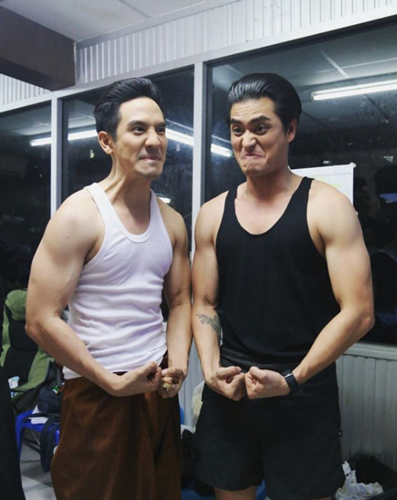 โป๊ป ปั้นจั่น แข่งกันฟิต