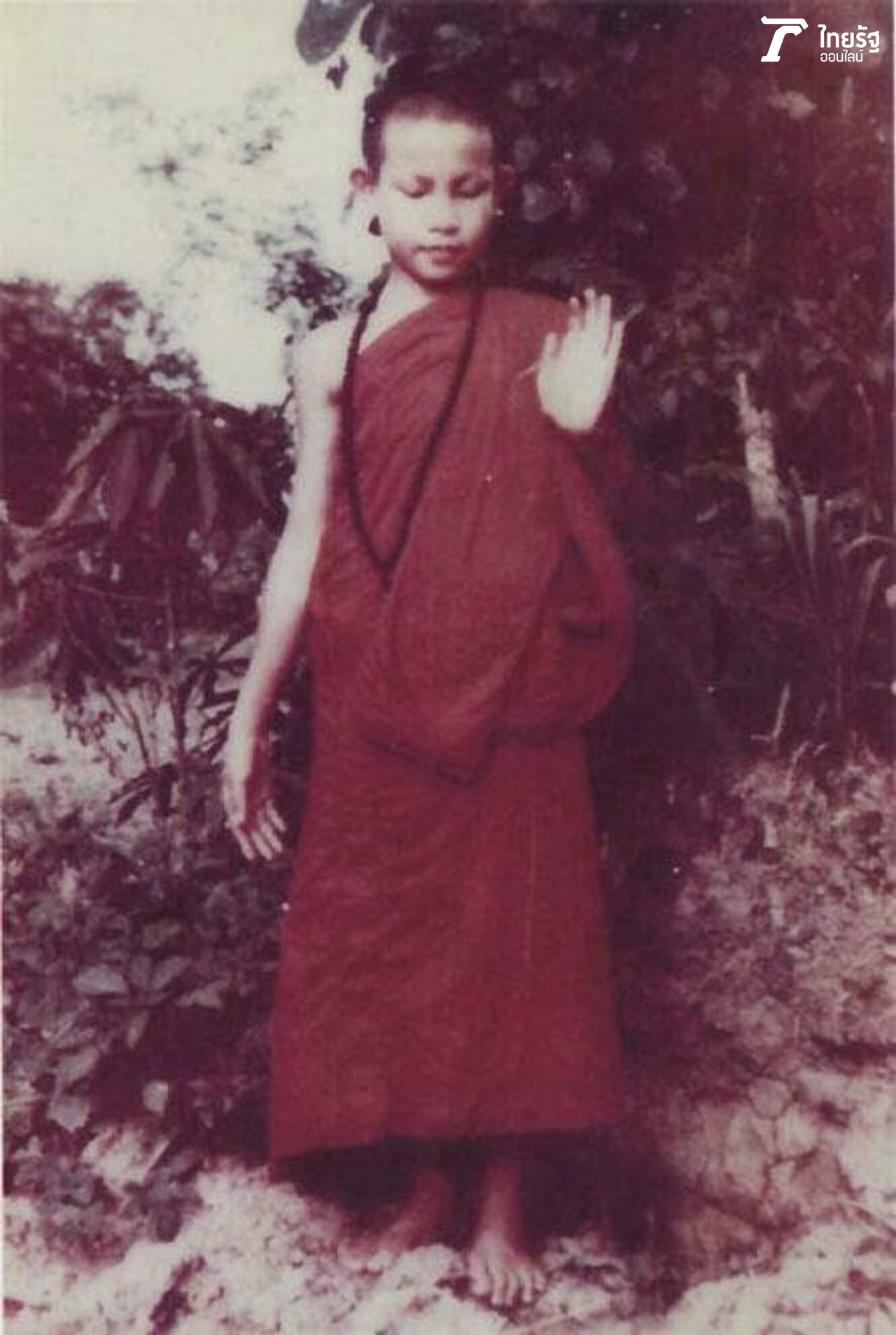 ภาพถ่ายครูบาบุญชุ่มเมื่อครั้งที่ยังเป็นสามเณร