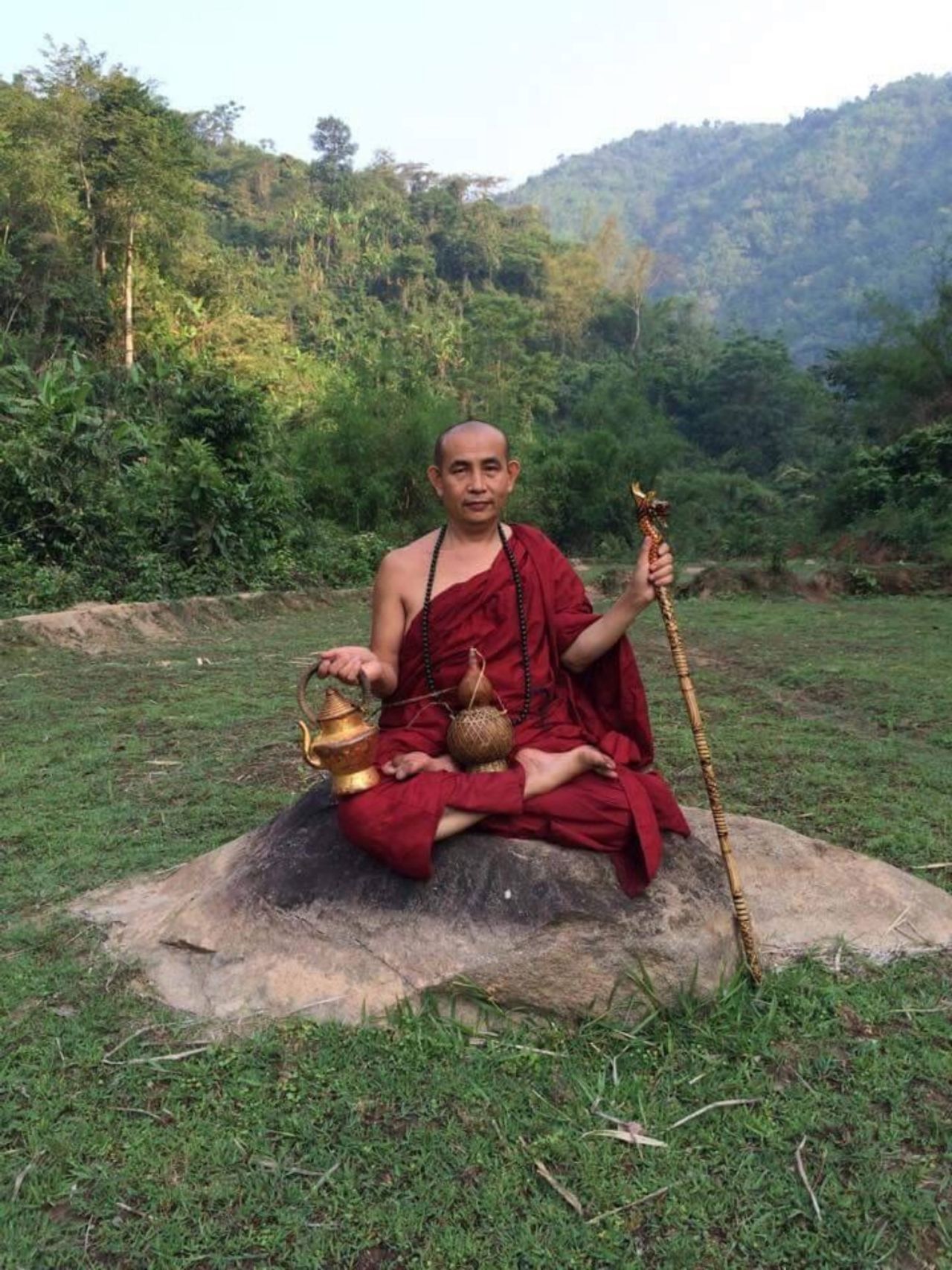 ภาพถ่ายครูบาบุญชุ่ม เมื่อครั้งที่จำพรรษาอยู่ ณ อำเภอแม่สาย จังหวัดเชียงราย