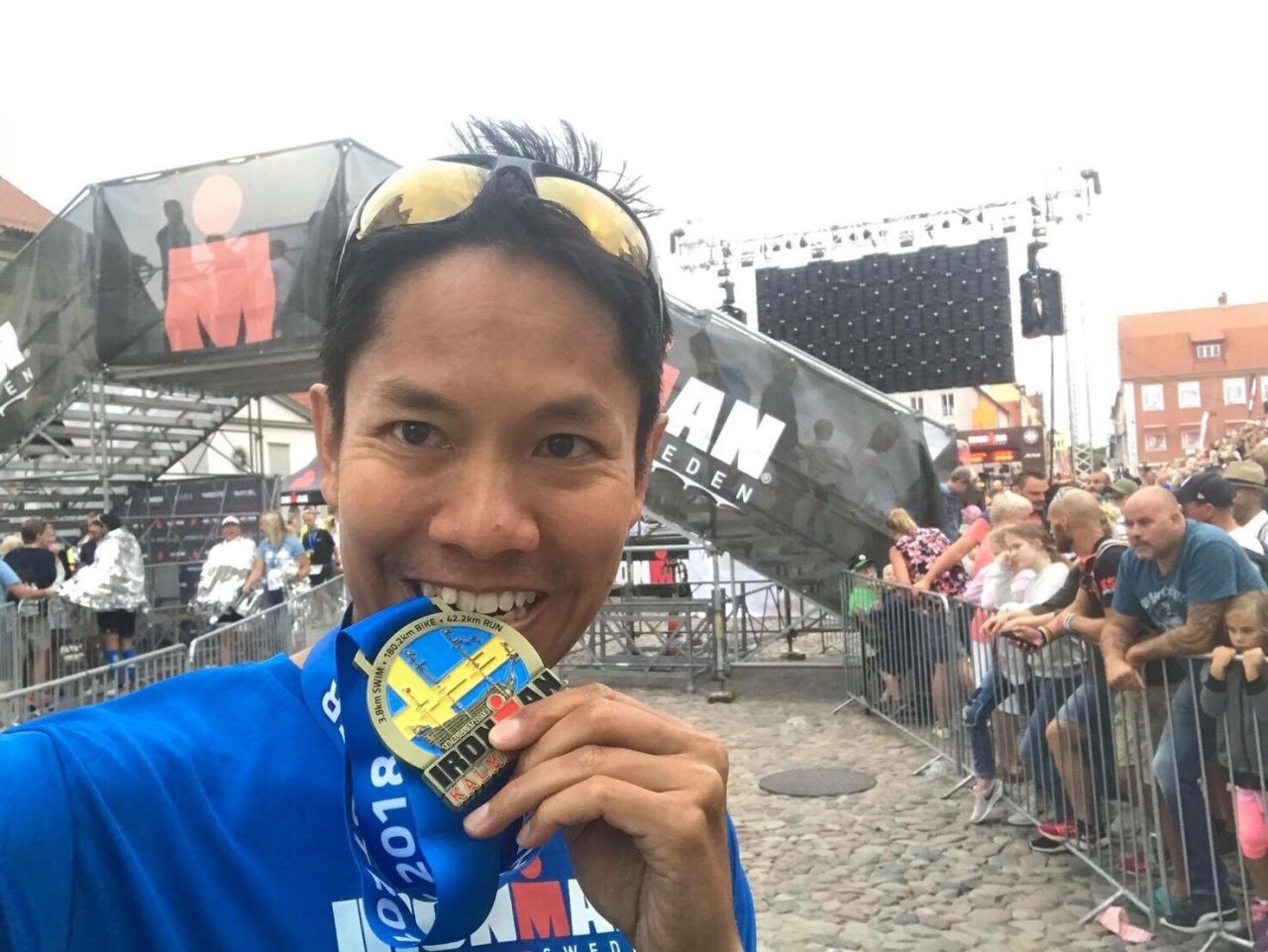 คุณหมอแอร์ กับเหรียญรางวัล ไอรอนแมน