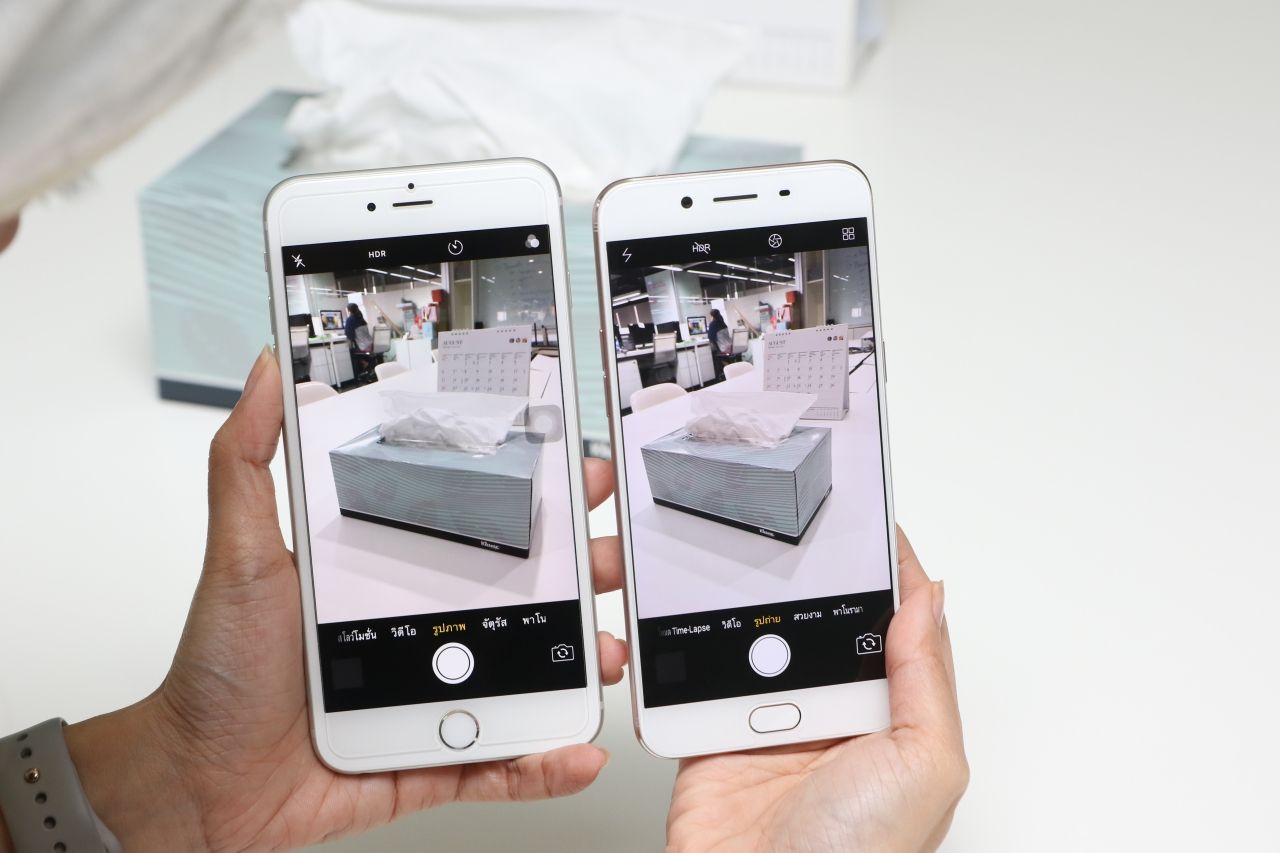 เปรียบเทียบสีสันของกล้องหลัง