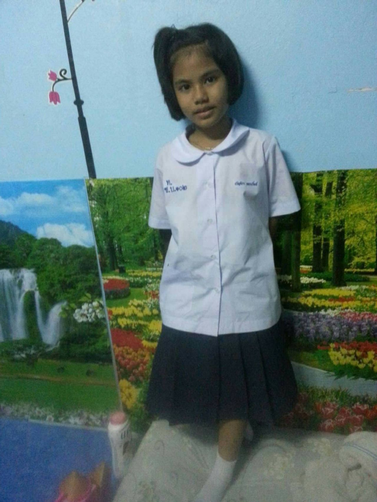 น้องพลอยขณะนี้เรียนอยู่ ป.3