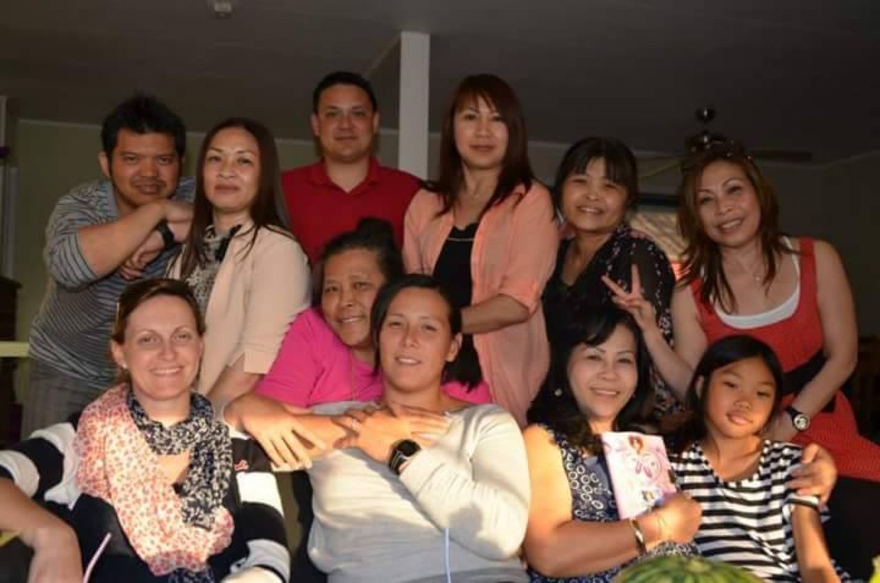 ญาติและเพื่อนคนไทยร่วมแสดงความยินดี