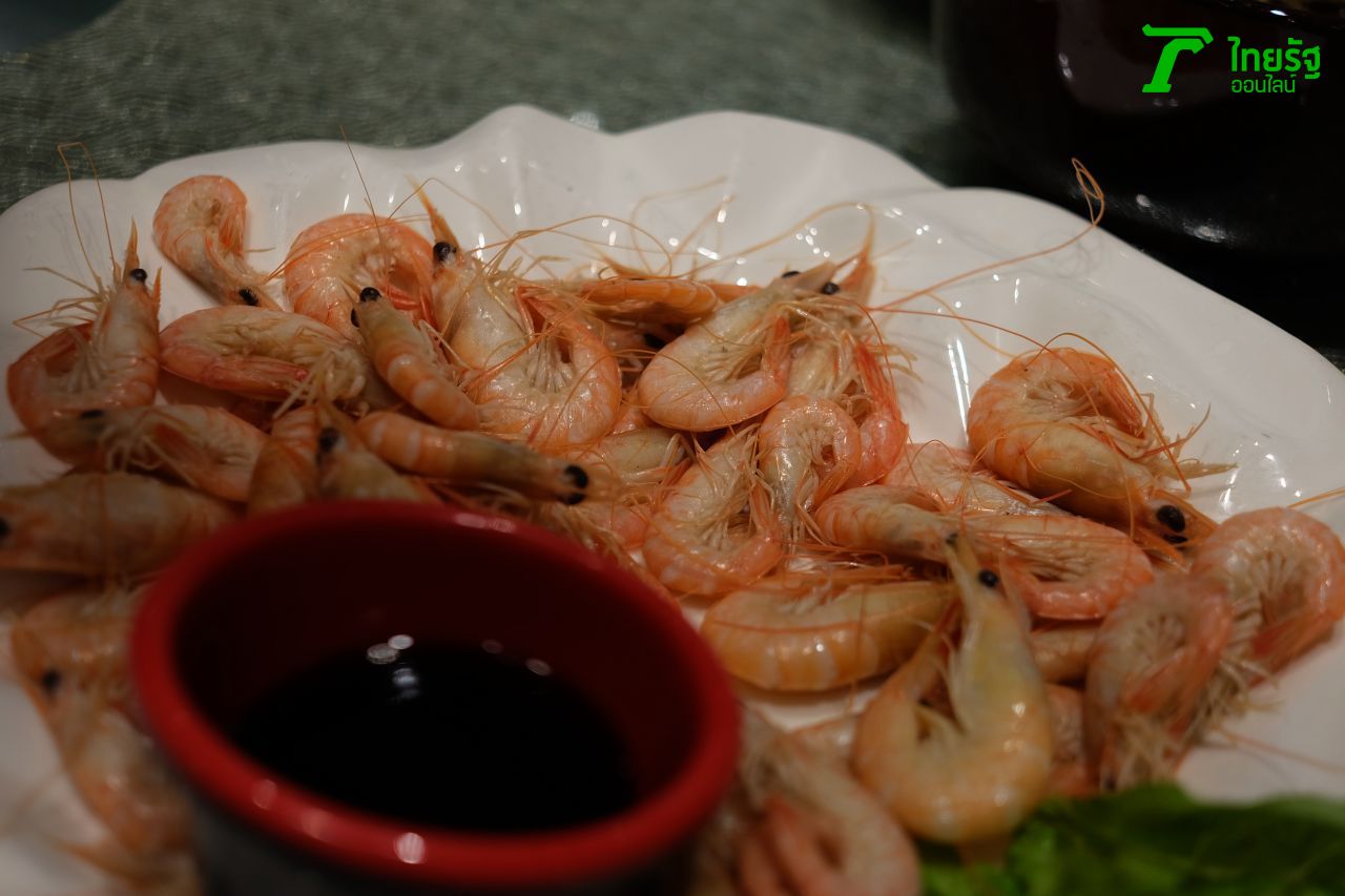 กุ้งสดหวานมาก