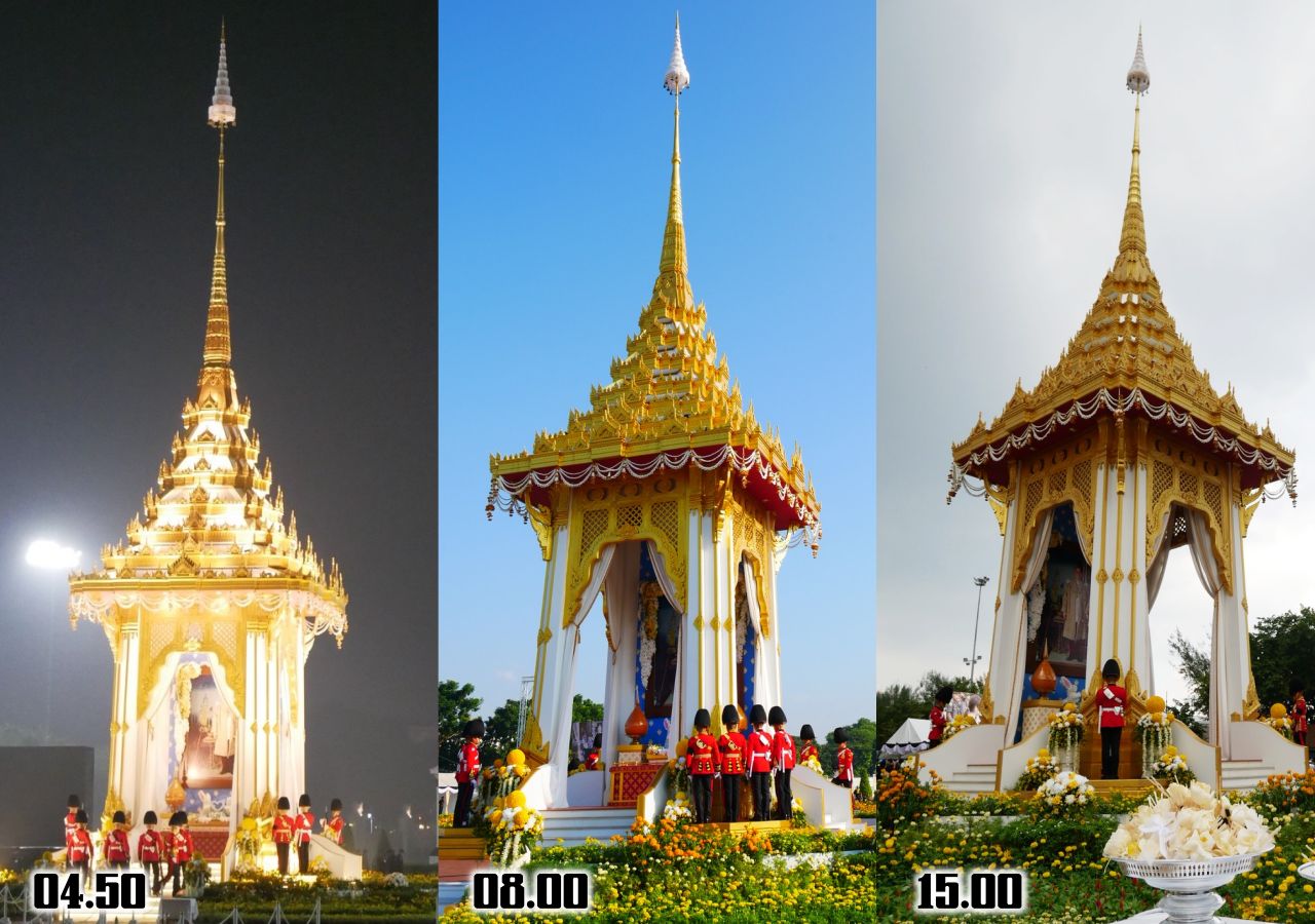 พระเมรุมาศจำลอง ณ พระลานพระราชวังดุสิต