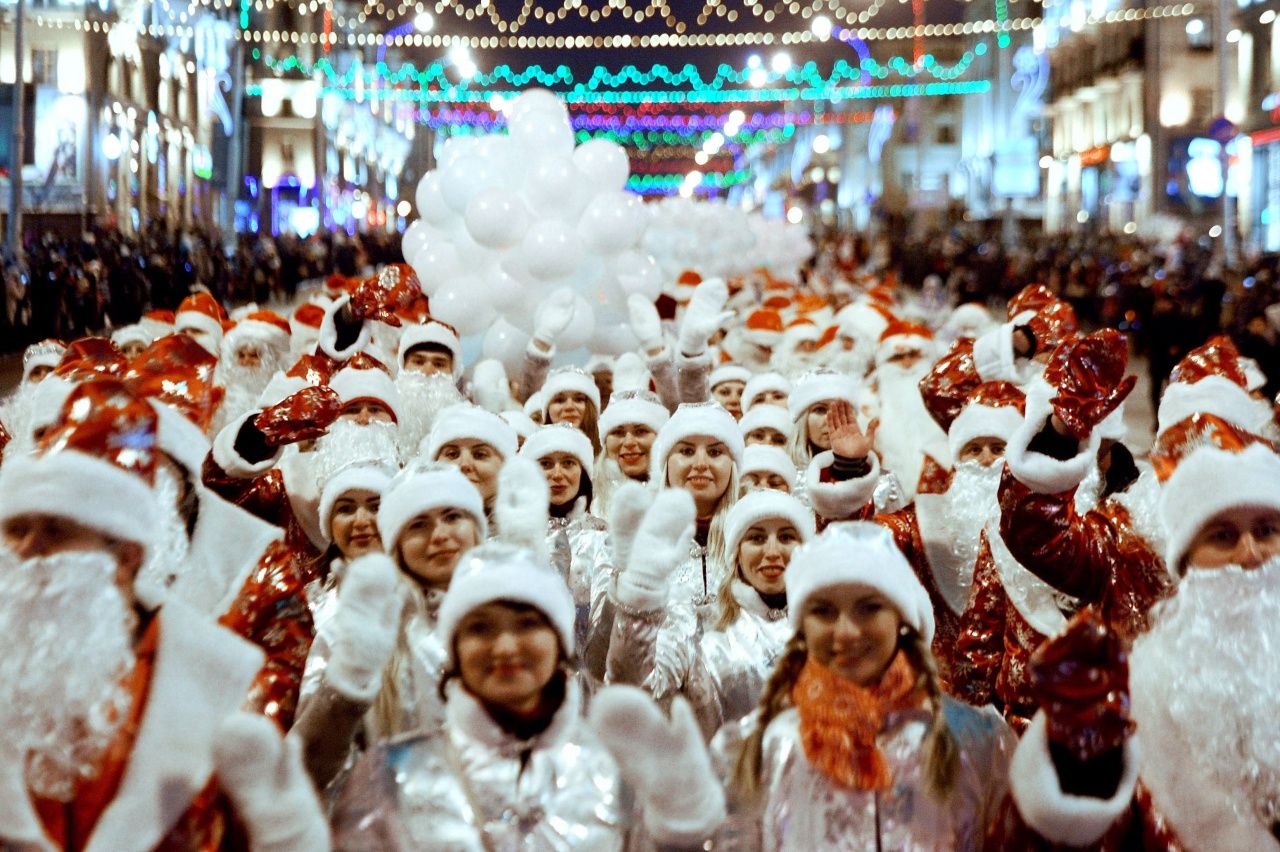 พาเหรดซานต้า ที่กรุงมินสค์ ของเบลารุส