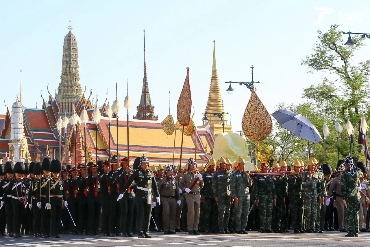 งดงามพร้อมเพรียง ซ้อมริ้วขบวนพระบรมราชอิสริยยศ พยุหยาตราสถลมารค