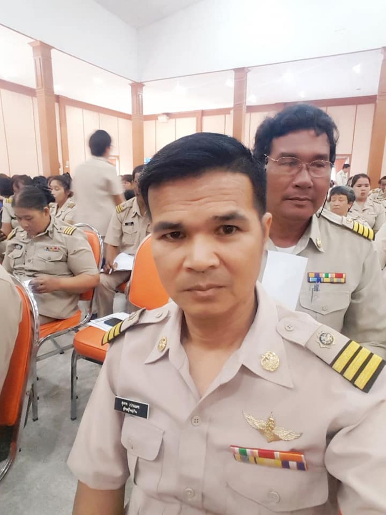 การประชุมกำนัน ผู้ใหญ่บ้าน ผู้ช่วยผู้ใหญ่บ้านของอำเภอบ้านหมอ จังหวัดสระบุรี