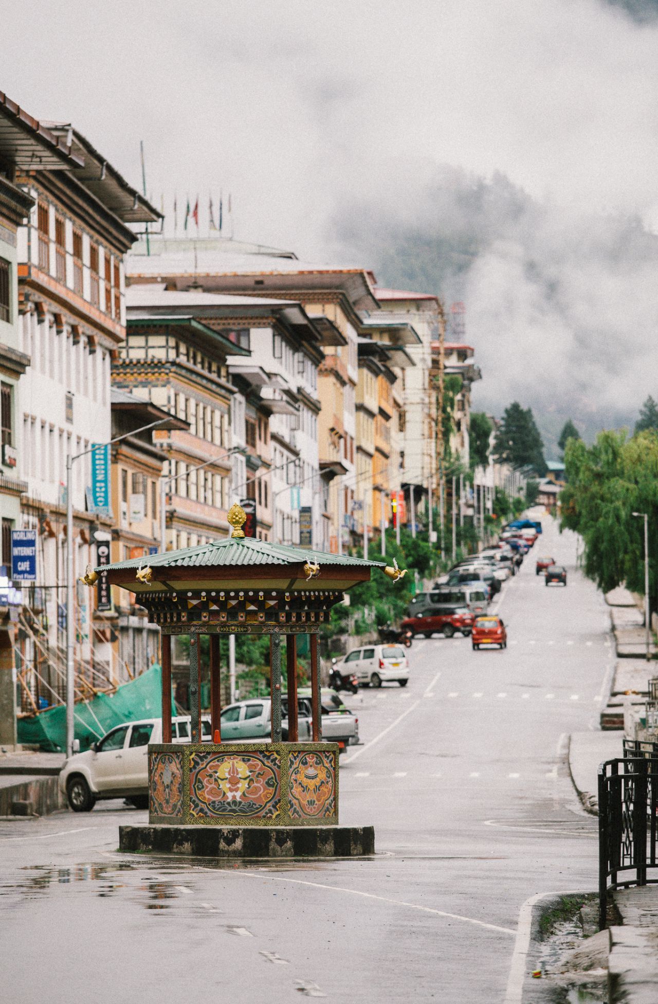 วิวในเมืองยามเช้า