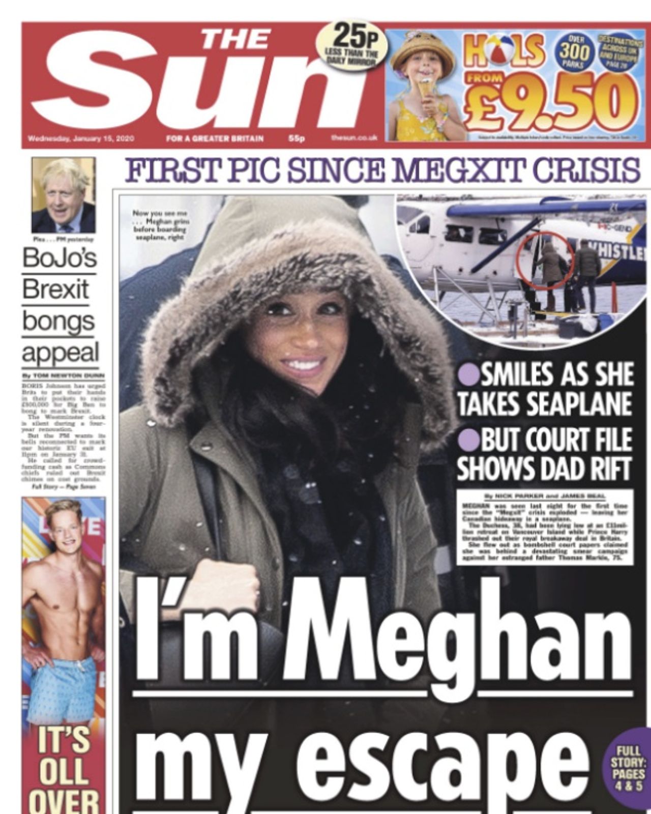 ทวิตเตอร์นสพ. แท็บบลอยด์ The Sun : เผยภาพแรกของเมแกน นับตั้งแต่กลับมาแคนาดา ปล่อยให้เจ้าชายแฮร์รี่ชี้แจงกับควีนเอลิซาเบธที่ 2 กรณีทั้งสองขอลดบาทจากการเป็นสมาชิกราชวงศ์ชั้นสูงของอังกฤษ