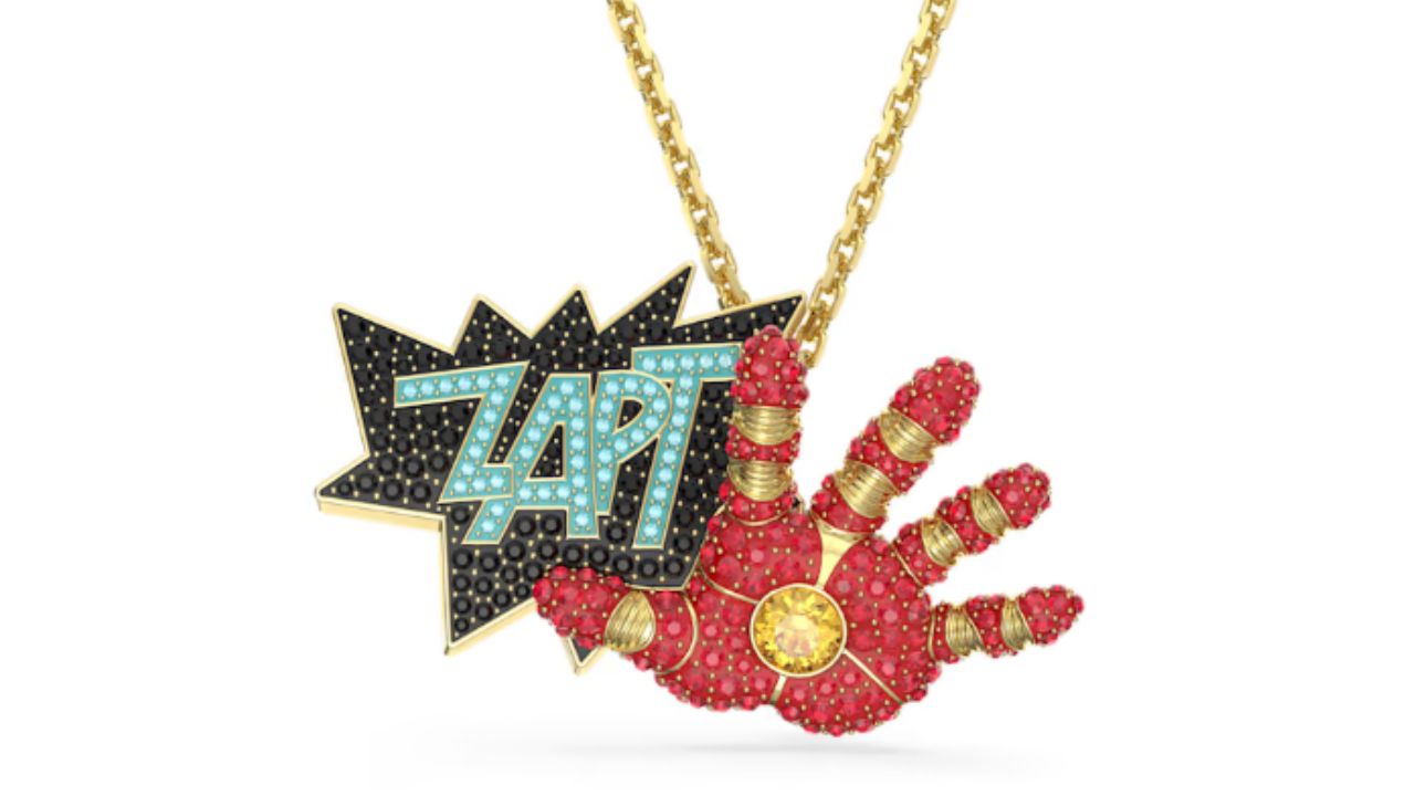 จี้สร้อยคอ และเข็มกลัด Ironman (สวารอฟสกี้)