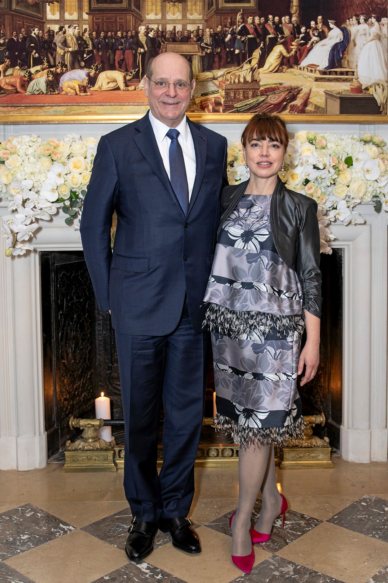 Christian Deydier ประธาน Biennale des Antiquairies และ Isabelle Bembo
