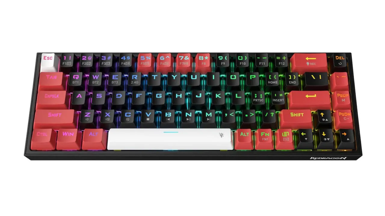 คีย์บอร์ดไร้สาย ยี่ห้อ Redragon รุ่น K631 Castor Pro