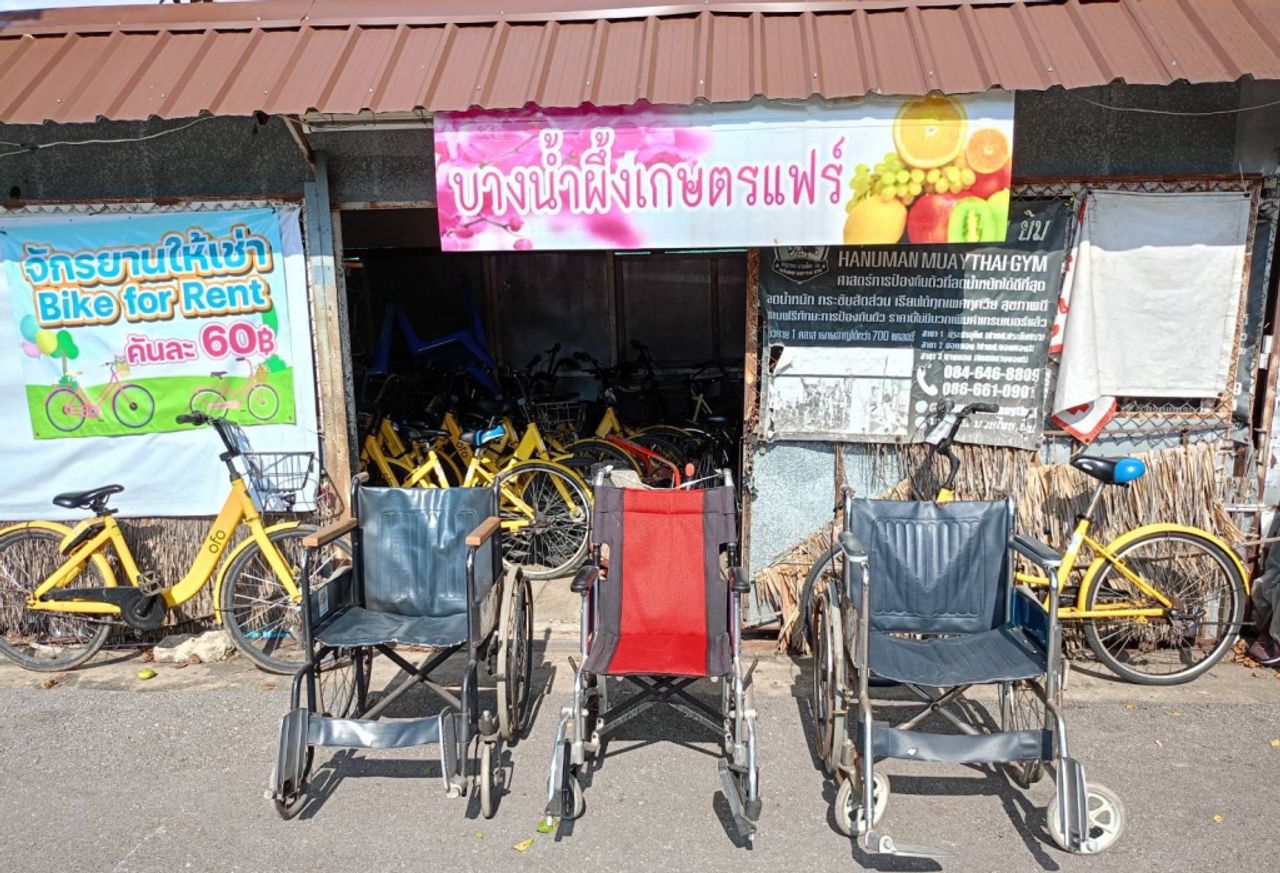 วีลแชร์ที่ทางตลาดมีไว้บริการ