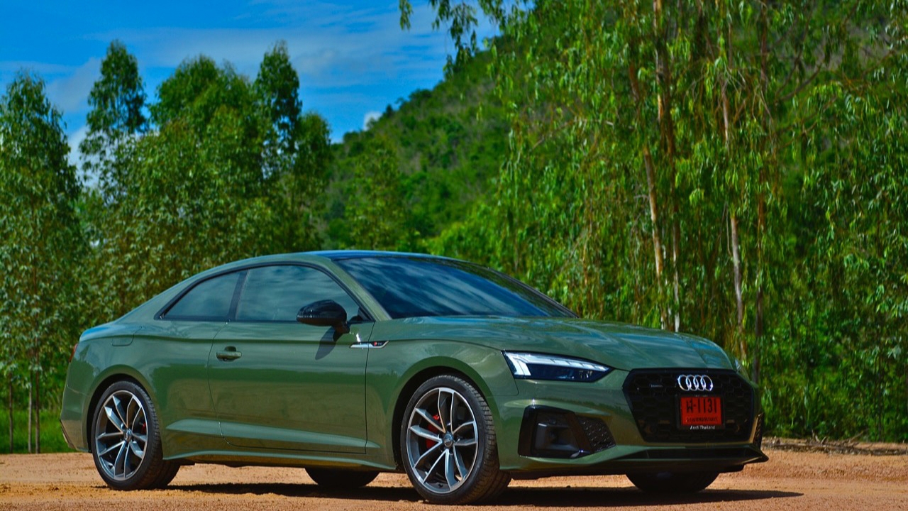 ลองของดี ขับสี่สายหล่อ ทดสอบ AUDI A5 COUPE 45TFSI QUATTRO S LINE BLACK EDITION 