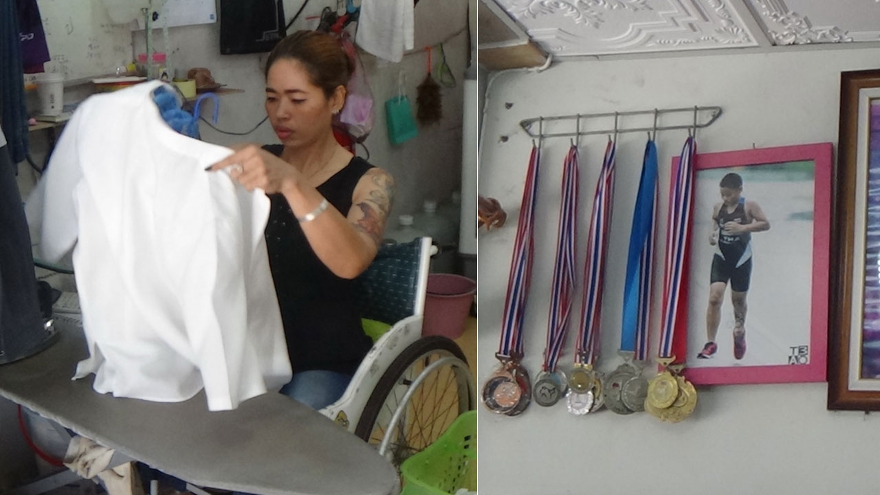 ผัวเมียพิการสู้ชีวิต รับซักรีด มีลูกชายสุดแข็งแรง เป็นนักกีฬาทีมชาติ