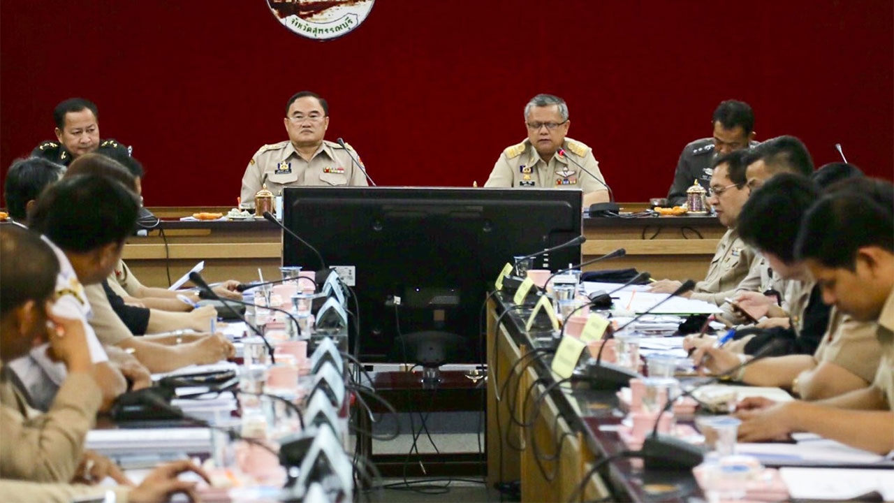 ป.ป.ส.ติดตามการปราบปรามยาเสพติดที่สุพรรณฯ