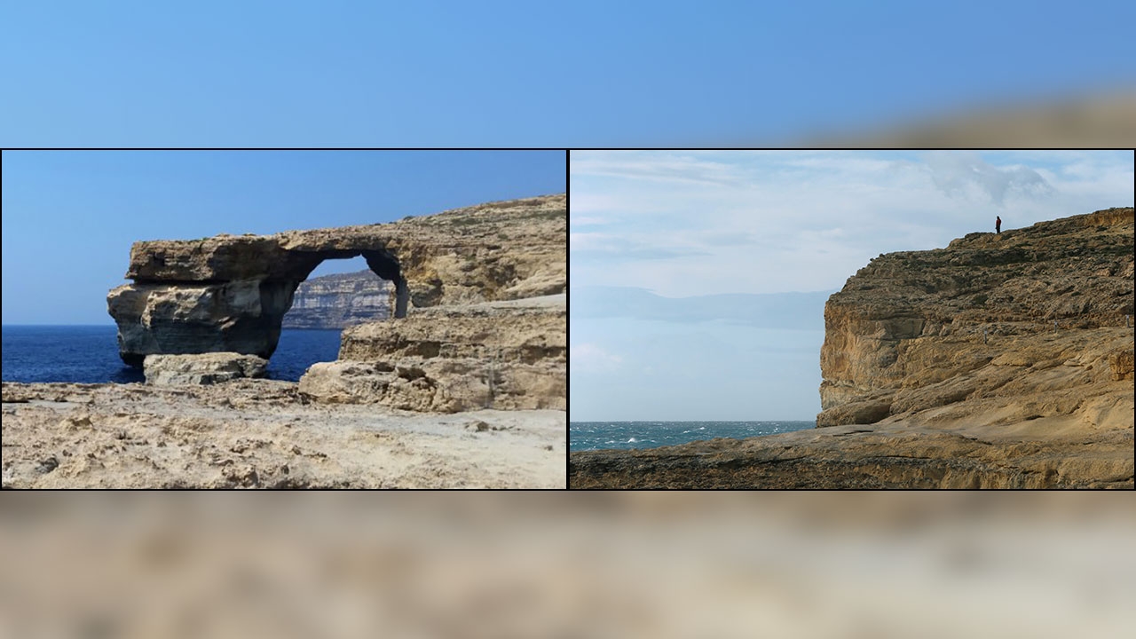 ใจสลาย ‘หน้าต่างแห่งอาซูเร่’ สถานที่ท่องเที่ยวชื่อดัง มอลตา พังแล้ว 