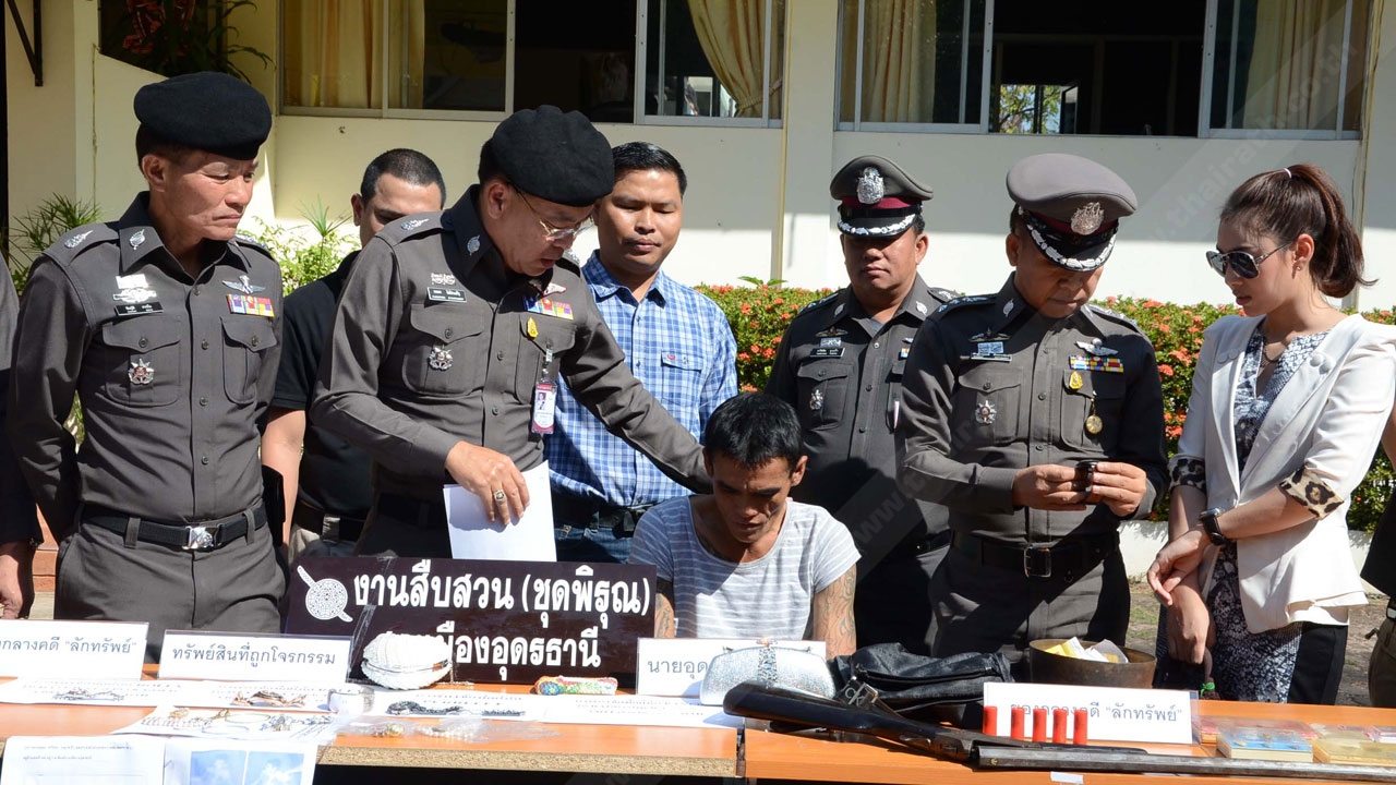 รวบตีนแมวขี้ยางัดบ้านนักธุรกิจอสังหาฯ ลักเครื่องเพชร 4.5 ล้าน 