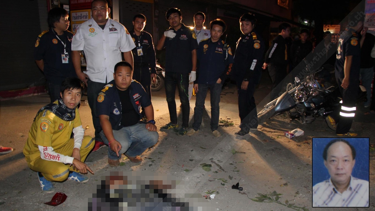  สลดหนุ่มใหญ่ซิ่ง จยย.BMW แหกโค้งอัดเสาไฟฟ้าดับสยอง 