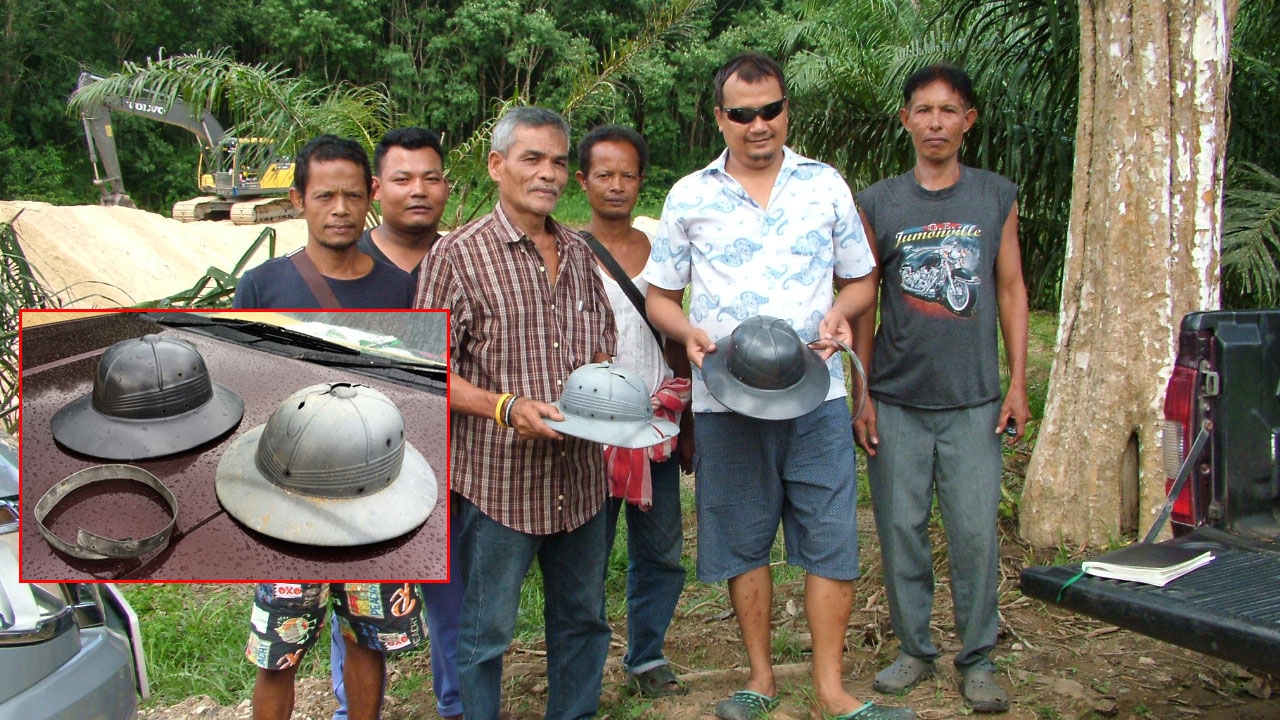 ดุ! ขุดพบหมวกสมัยท่านขุน ตกดึกได้ยินเสียงต้องขอขมา เช้าขุดเจออีกใบ