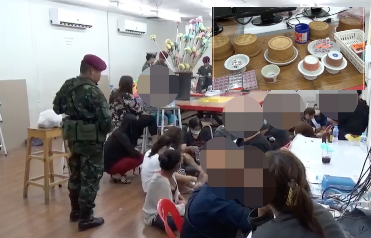 ผีพนันกระเจิง ทหาร-ตร. บุกบ่อนซอยชินเขต รวบได้ 78 คน ยึดปืน 7 กระบอก