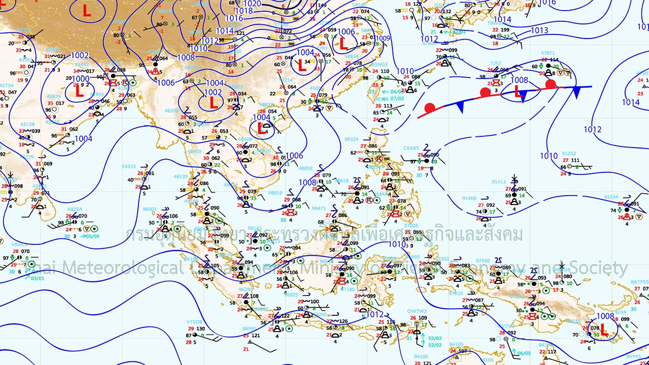 ภาคใต้-ตะวันออก ฝนยังตกหนักบางแห่ง อันดามัน คลื่น 1-2 เมตร