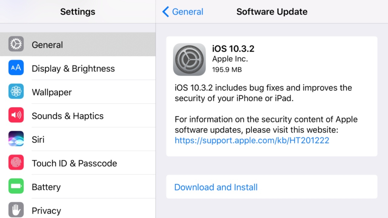 แอปเปิล ออกอัพเดต iOS 10.3.2 เพิ่มความปลอดภัยให้ไอโฟน-ไอแพด