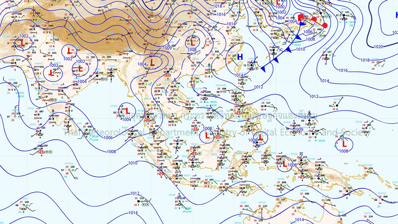 ทั่วไทย ยังเจอฝนฟ้าคะนอง ภาคใต้ฝั่งอันดามัน ฝนเพิ่มขึ้น 70%