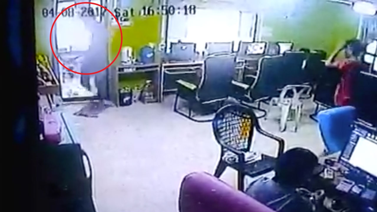 ดูคลิปเต็มๆ วินาทีโจ๋วงแตก! งูบุกร้านเกม (ชมคลิป)