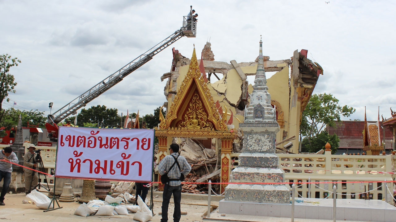 ผังเมืองนนทบุรีตรวจสอบโบสถ์เก่าพัง เตรียมรื้อ หวั่นเกิดอันตราย