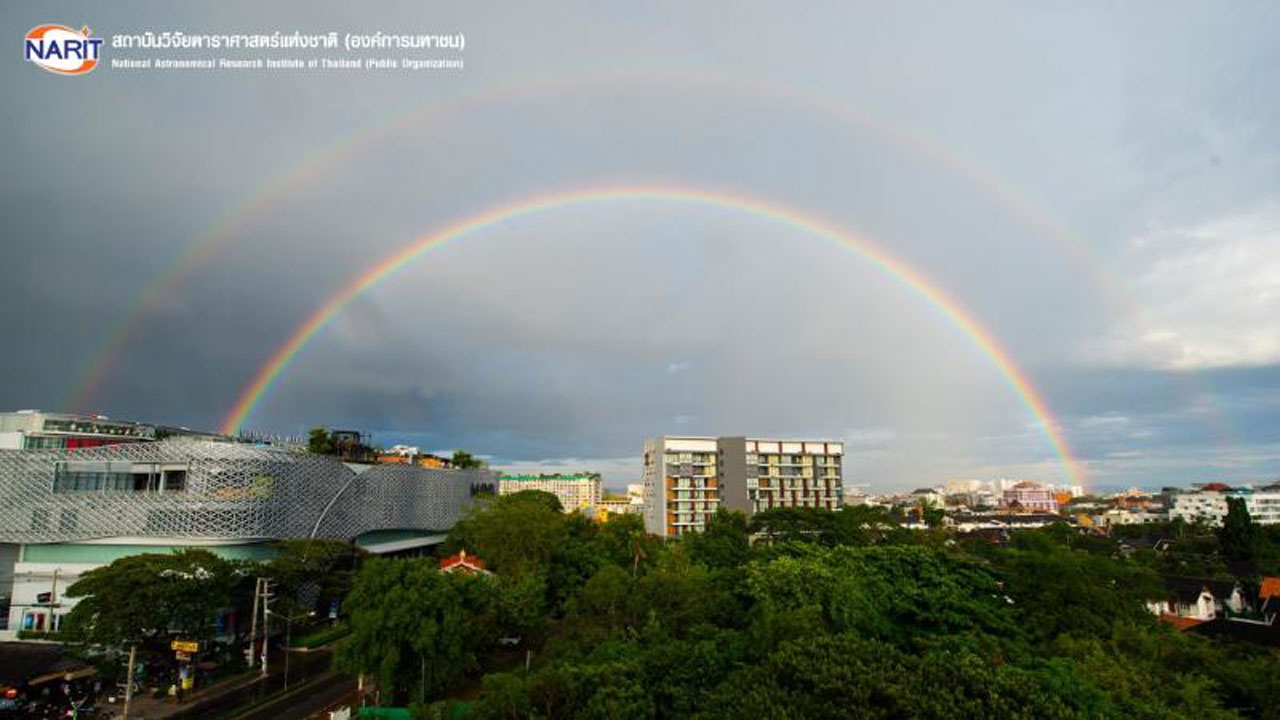 สดร.เผยภาพรุ้งหลายชั้นเหนือฟ้าเชียงใหม่