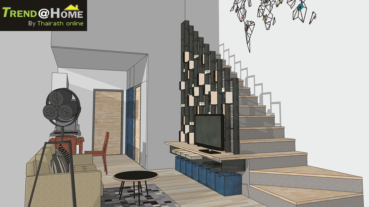 Duplex l Living เทรนด์แรงแต่งคอนโดดับเบิ้ลสเปซ