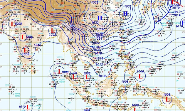 อุตุฯเตือนน้ำท่วมภาคใต้ อ่าวไทยคลื่นสูง2-3เมตร