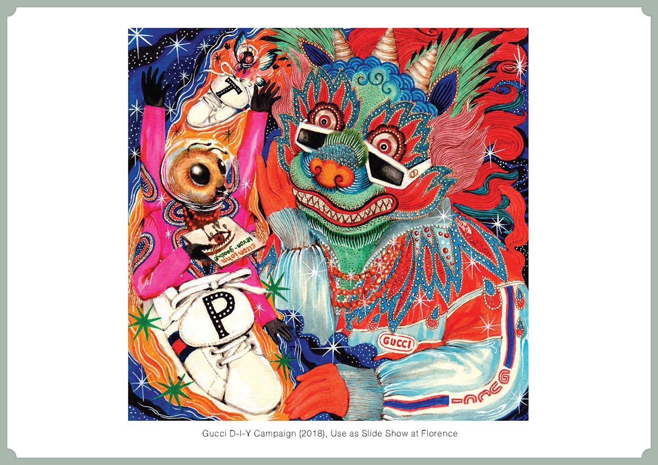 ตัวอย่างผลงานของคุณยูน ปัณพัท ที่ได้ร่วมงานกับ Gucci